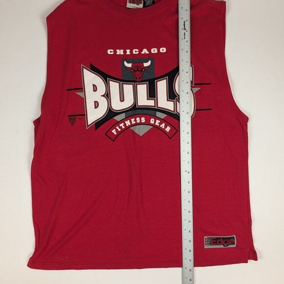 Vintage Chicago Bulls NBA 1996 Jordan Basketball 90s Red Tank Top Size Large - Picture 4 of 5